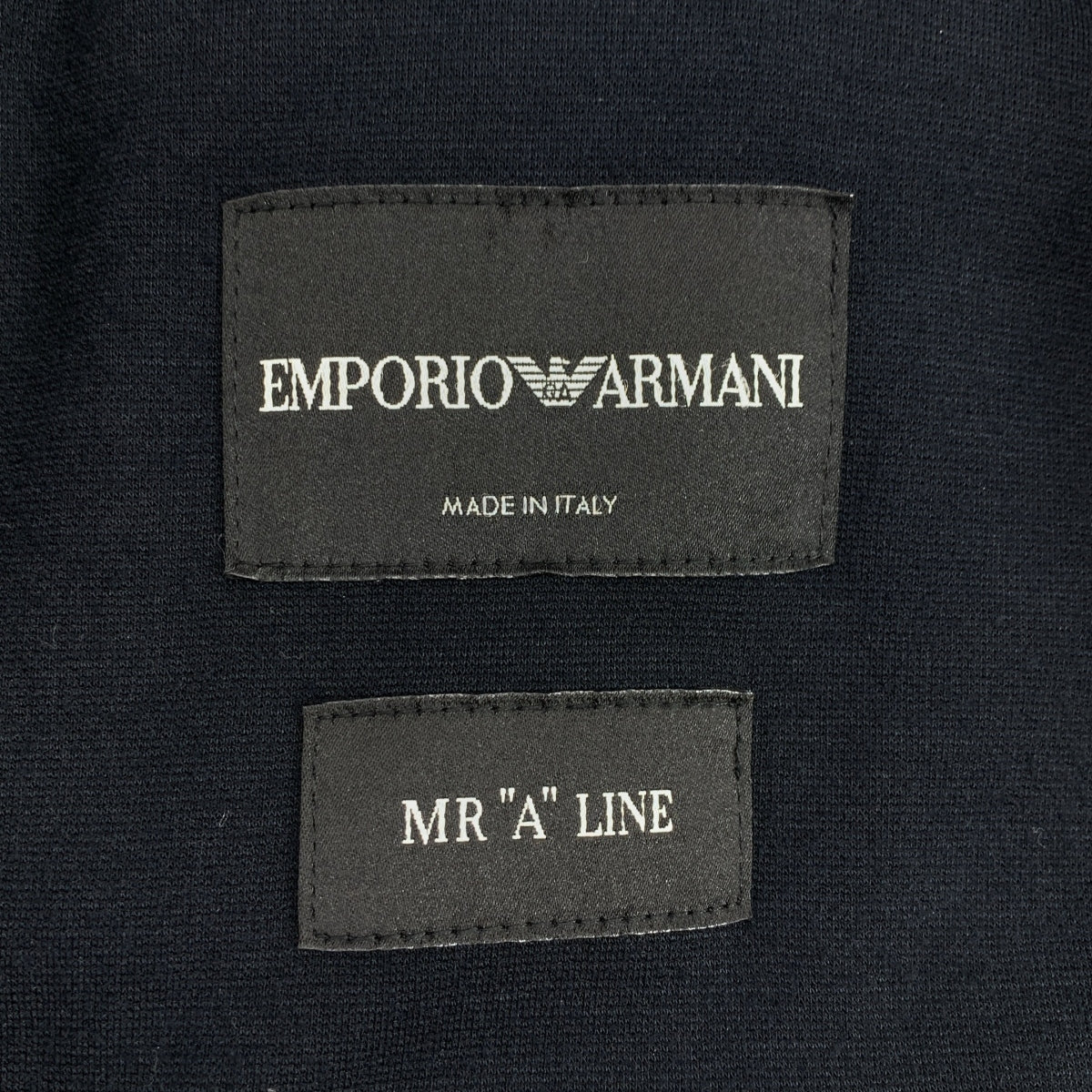 EMPORIO ARMANI | MR A LINE 棉質開襟衫 | 尺寸 48 | 黑色 | 男款