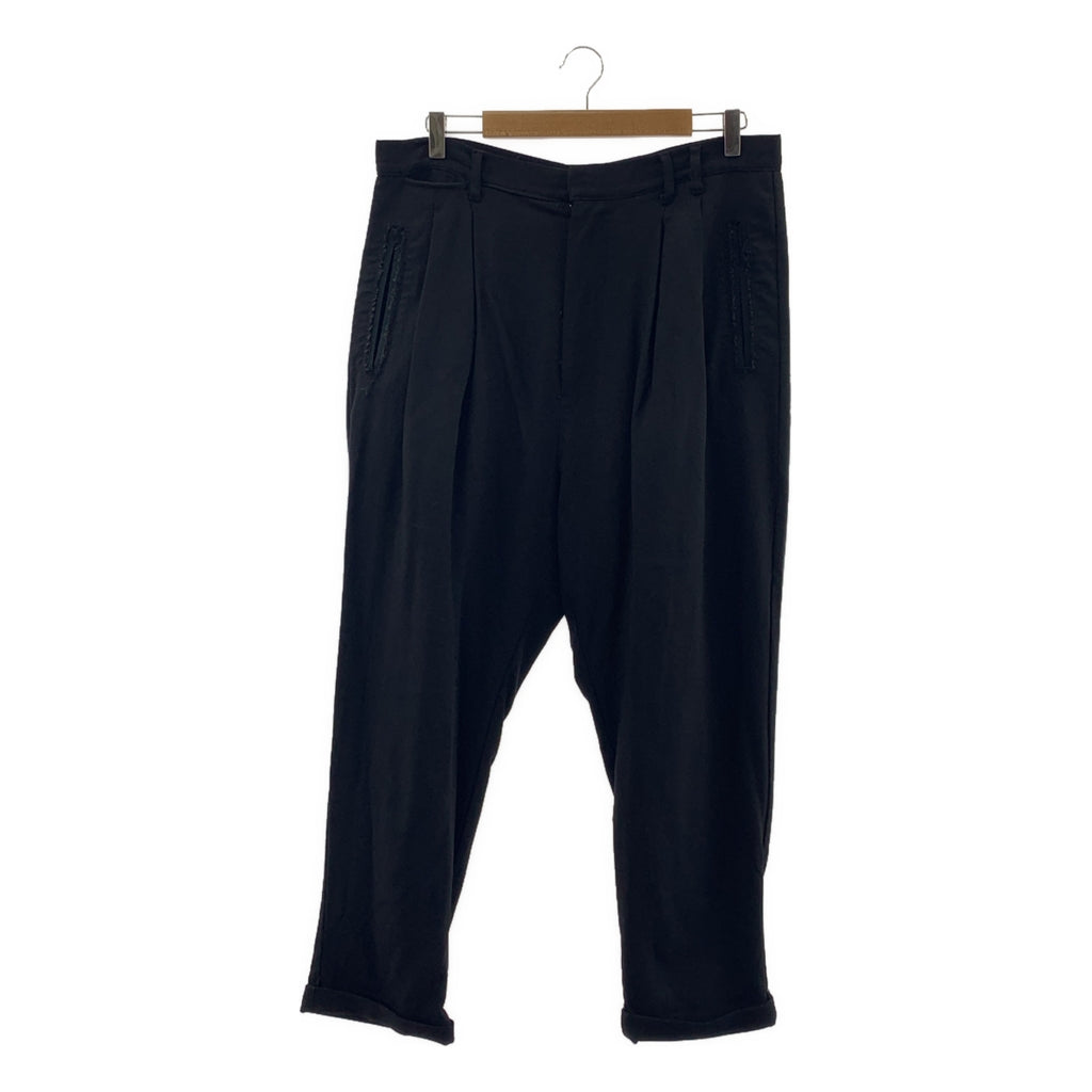 BED J.W. FORD / ベッドフォード | Two Tucks Pants 2タック ワイドスラックス | 2 | ブラック | メンズ