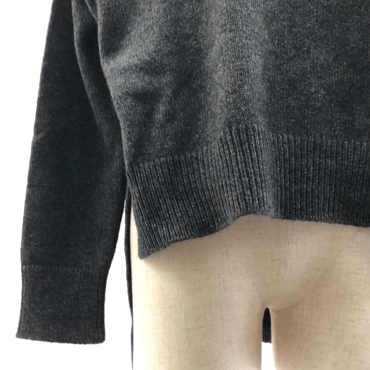[狀況良好] JIL SANDER | 2022秋冬 |羊毛高領針織套頭衫 |尺寸 30 |灰色 |女性的