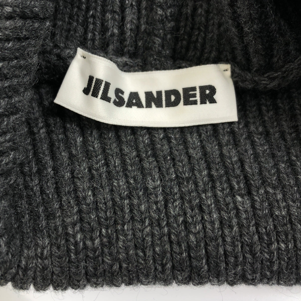 [狀況良好] JIL SANDER | 2022秋冬 |羊毛高領針織套頭衫 |尺寸 30 |灰色 |女性的