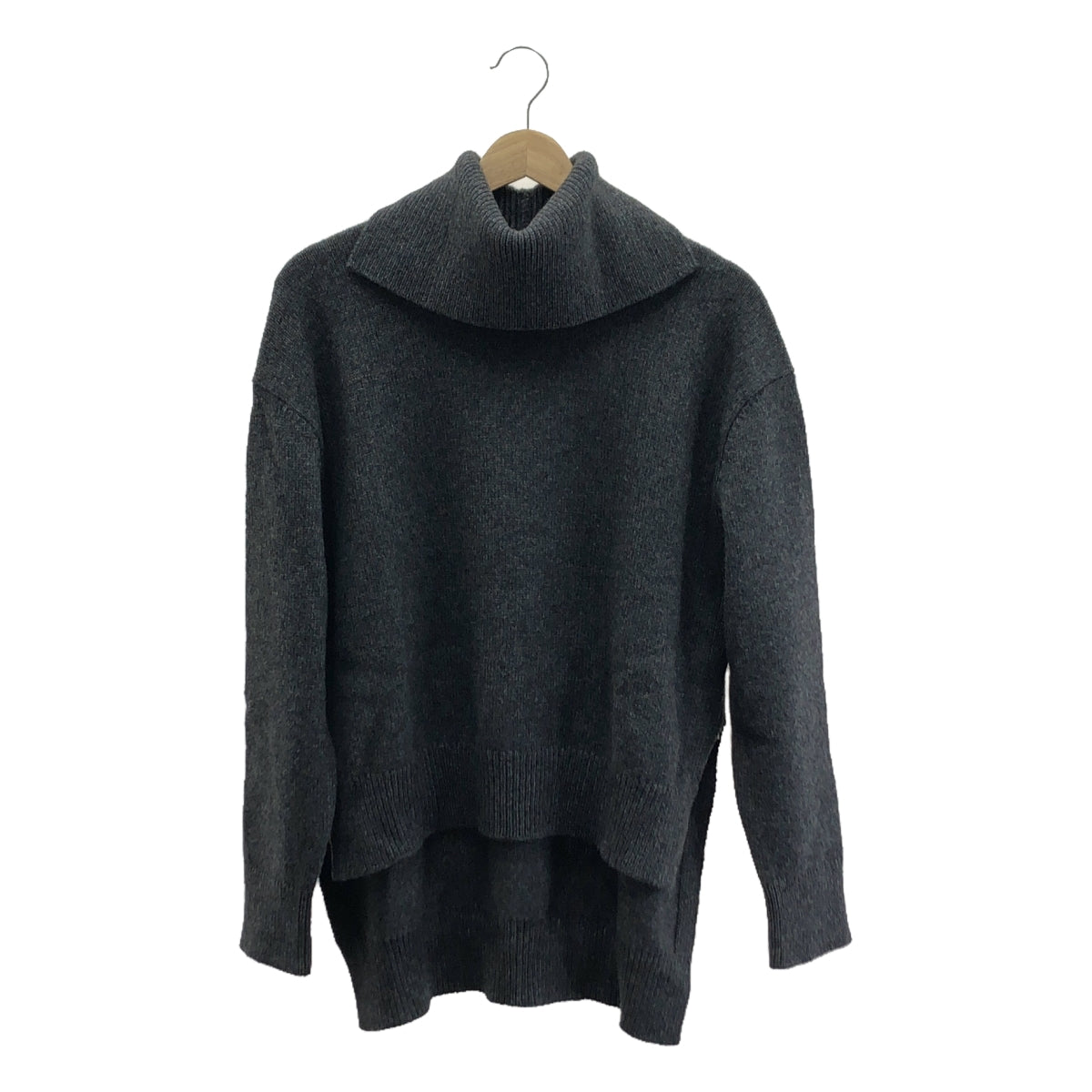 [狀況良好] JIL SANDER | 2022秋冬 |羊毛高領針織套頭衫 |尺寸 30 |灰色 |女性的