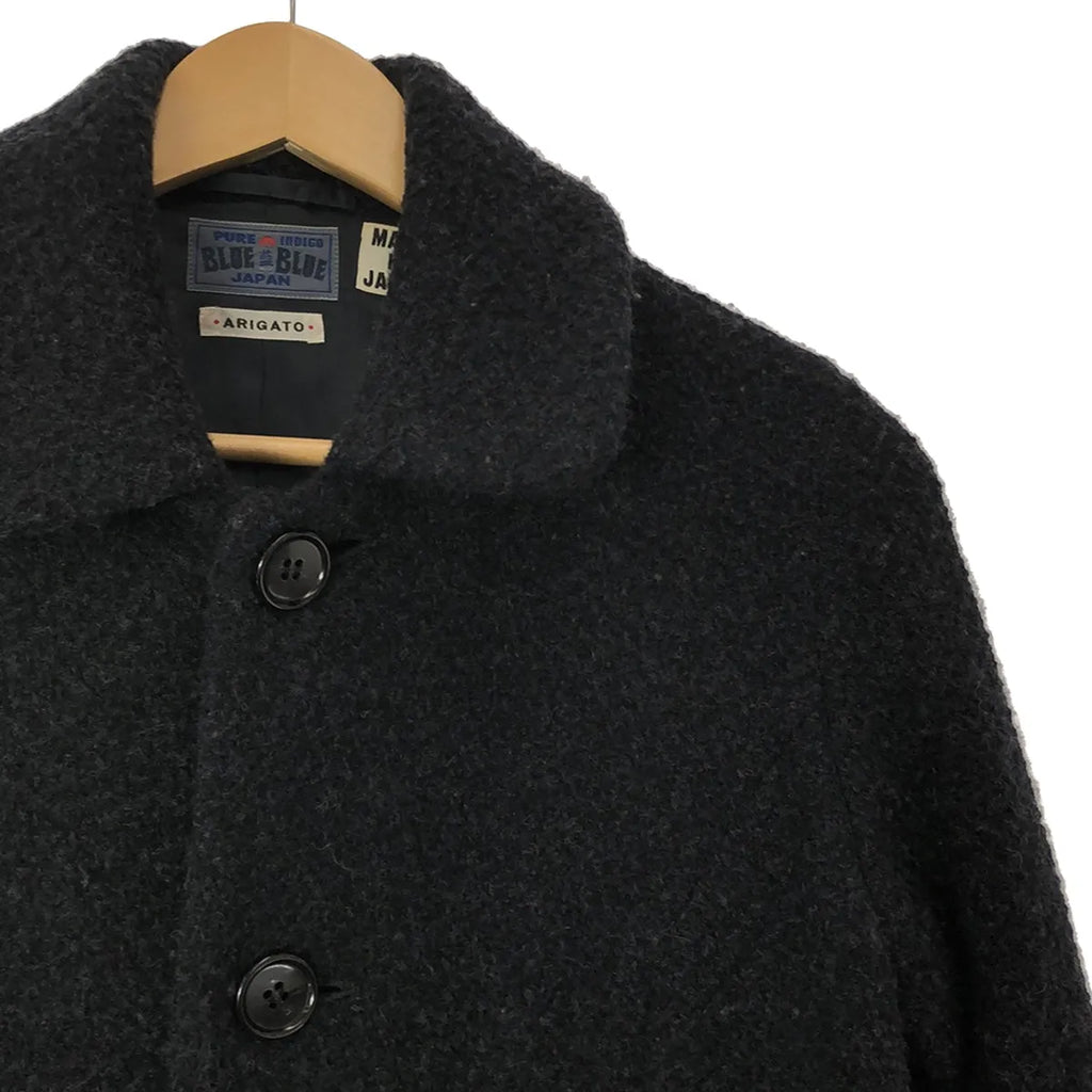 BLUE BLUE / ブルーブルー | JAPAN ウール ロングコート | ネイビー | レディース