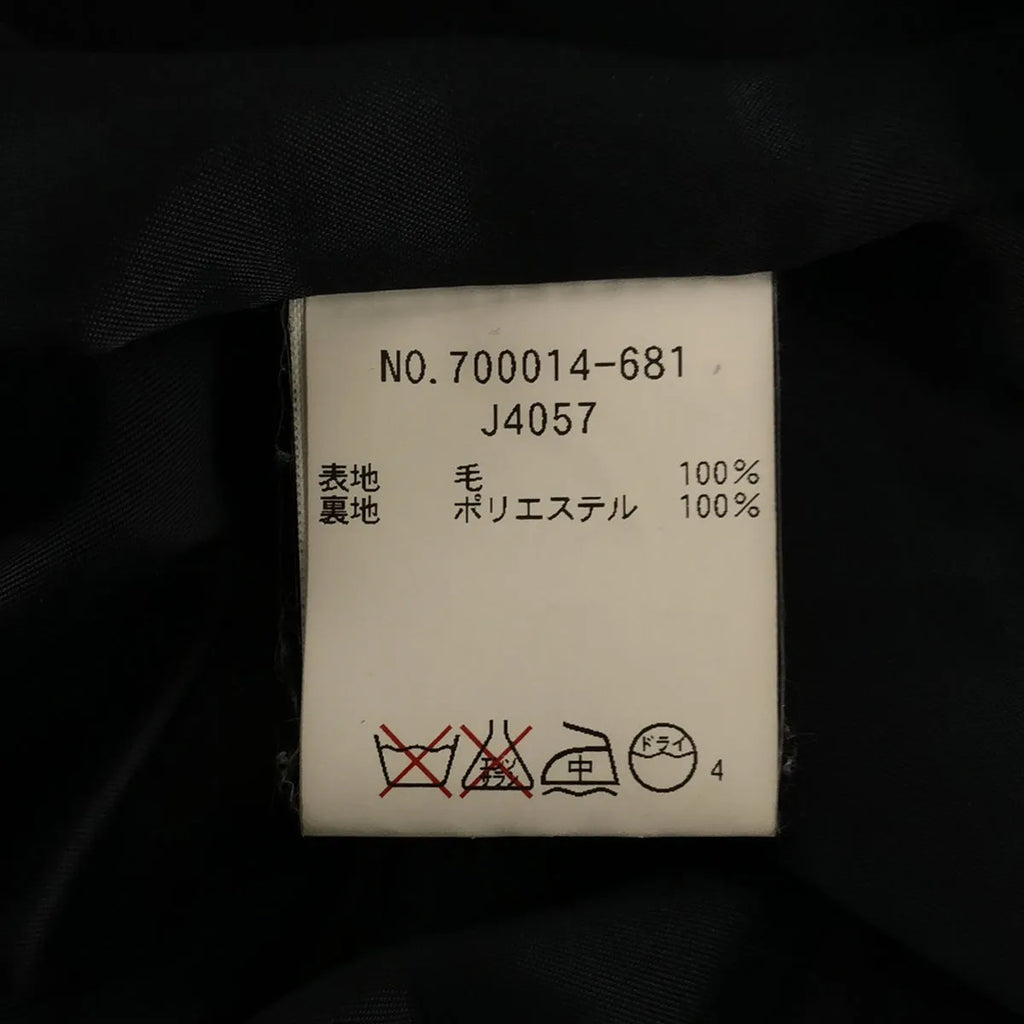 BLUE BLUE / ブルーブルー | JAPAN ウール ロングコート | ネイビー | レディース