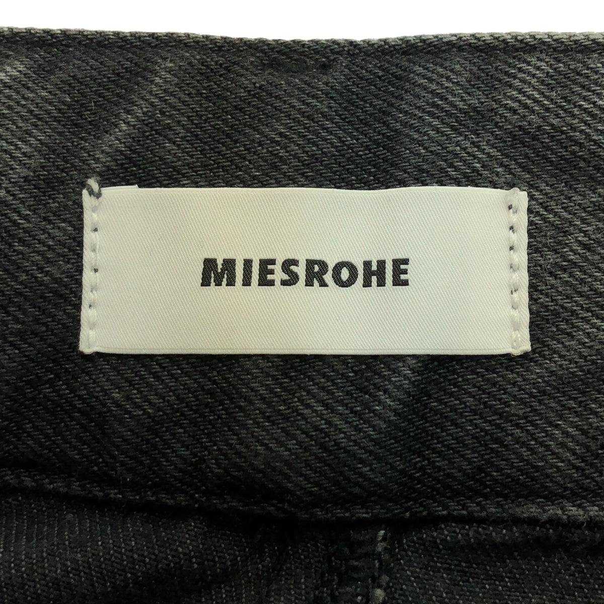 MIESROHE / ミースロエ | グルカデザイン オーガニック デニムパンツ | 1 | ブラック | レディース