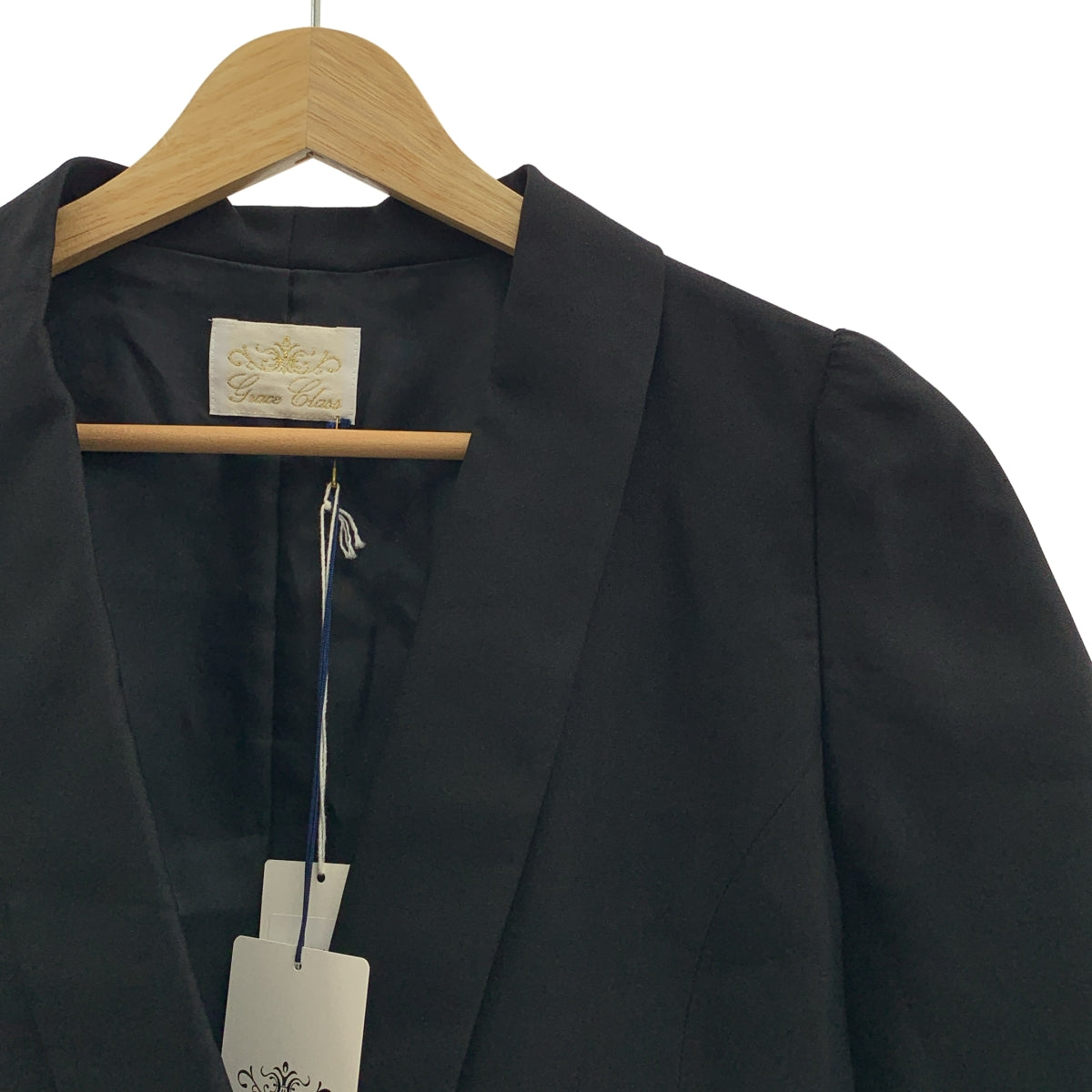 Grace Class | 三醋酸纖維貓扣後背單排扣外套 / 全襯裡 | 尺寸 36 |