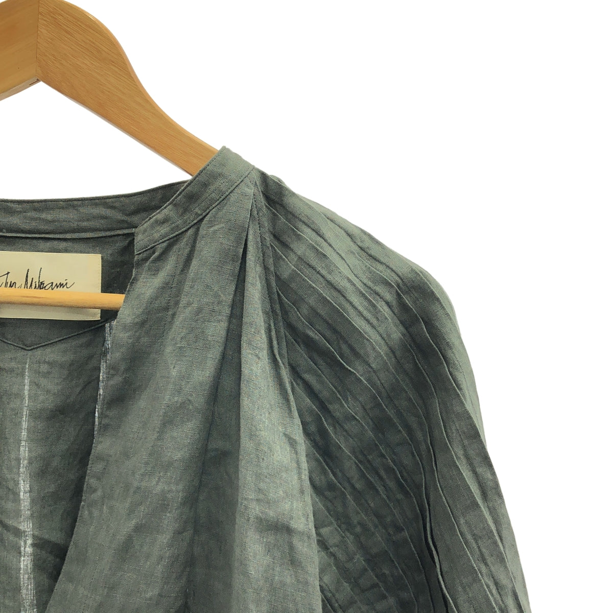 JUN MIKAMI / ジュンミカミ | アイリッシュリネンタックスリーブブラウス |