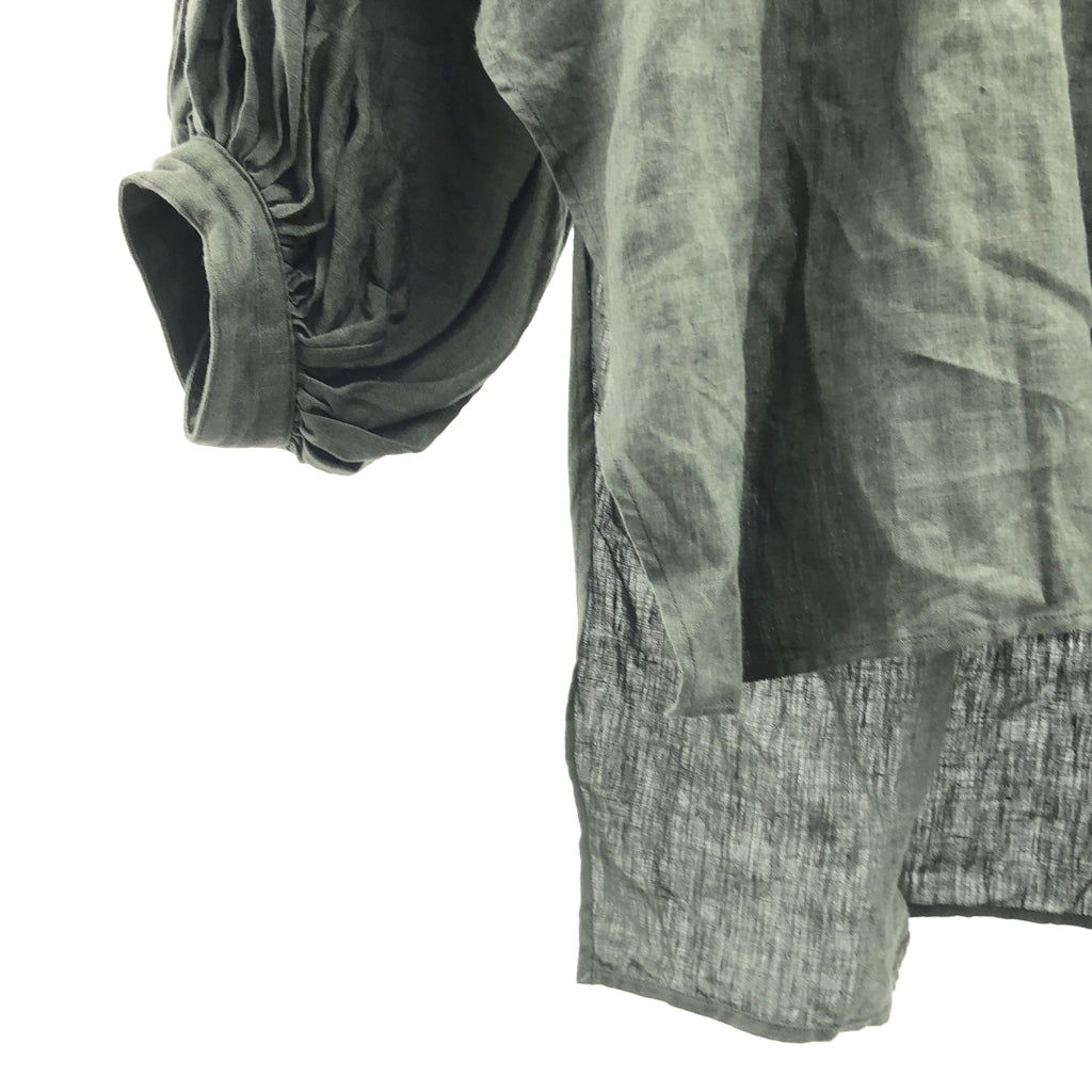 JUN MIKAMI / ジュンミカミ | アイリッシュリネンタックスリーブブラウス |