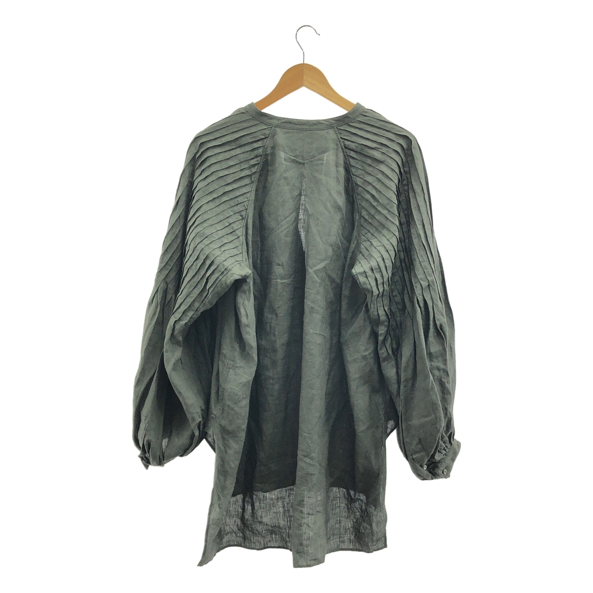 JUN MIKAMI / ジュンミカミ | アイリッシュリネンタックスリーブブラウス |