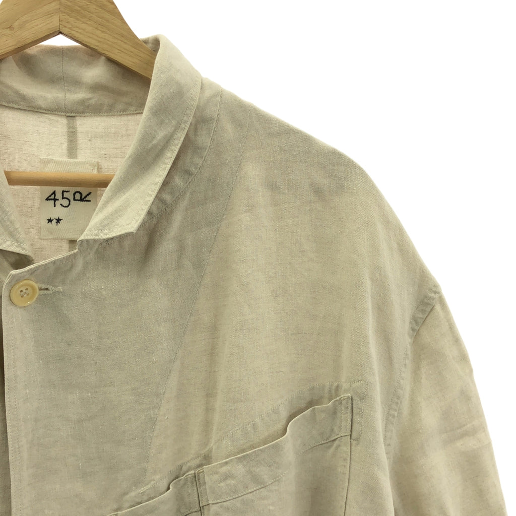 45r / フォーティファイブアール | リネン ステンカラーコート | 2 | レディース