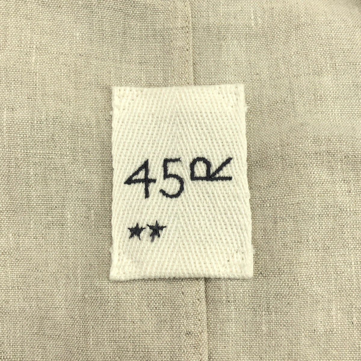 45r / フォーティファイブアール | リネン ステンカラーコート | 2 | レディース