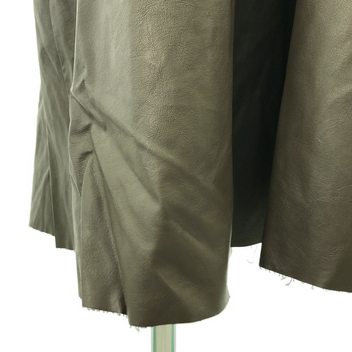 SACRA / サクラ | シンセティック エコレザー ワンピース | 38 | カーキ | レディース