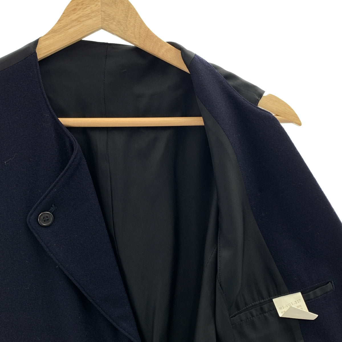 yohji yamamoto Y's ジップアップトップス ネイビー Yohji Yamamoto