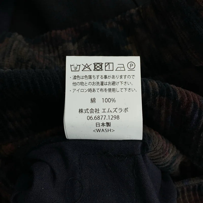 BRENA / ブレナ | ボタニカル コーデュロイ パンツ | 48 | メンズ