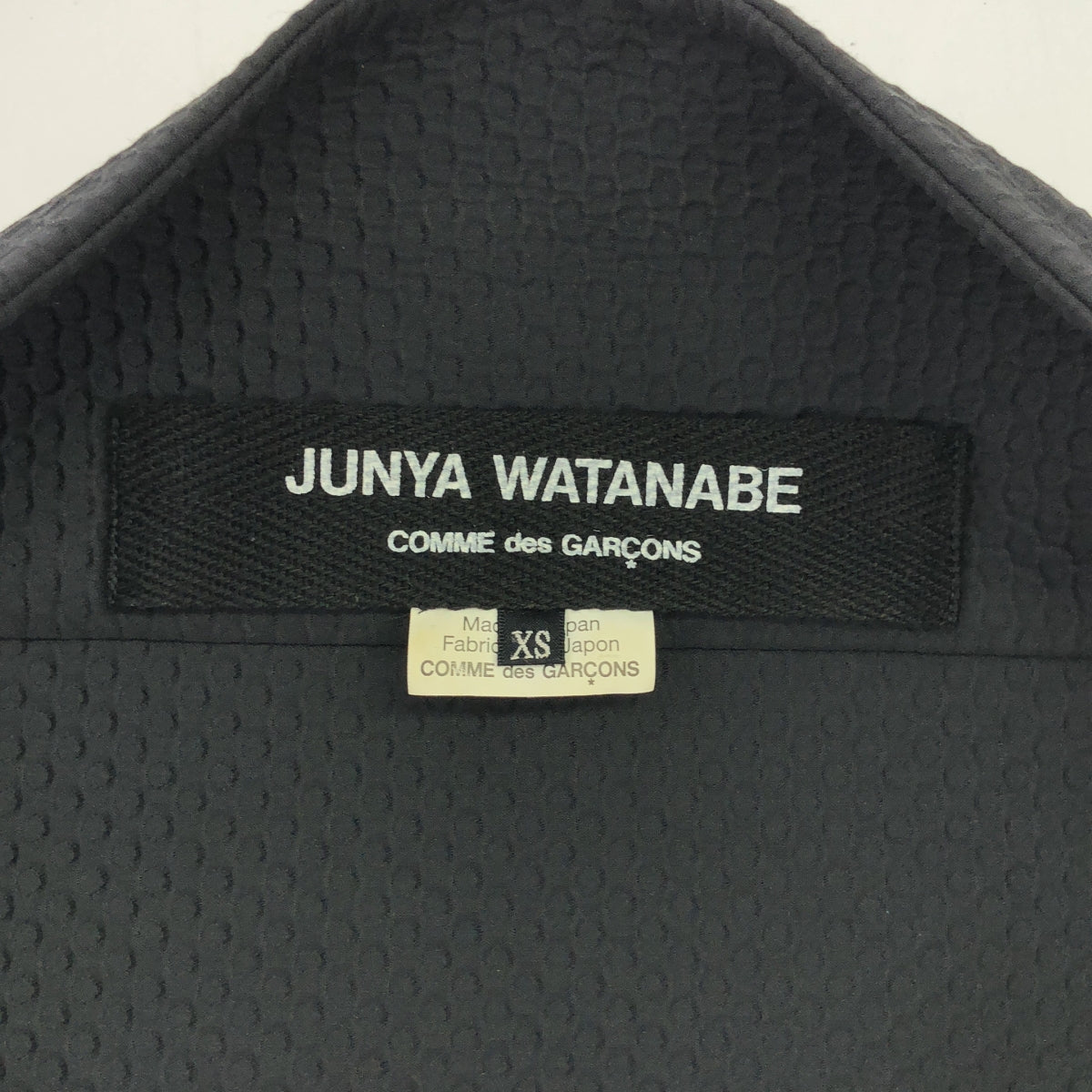 JUNYA WATANABE COMME des GARCONS / 준야와타나베 | 2015AW | 폴리 에스테르 변형 입체 엠보싱 싱글 재킷 | XS | 여성