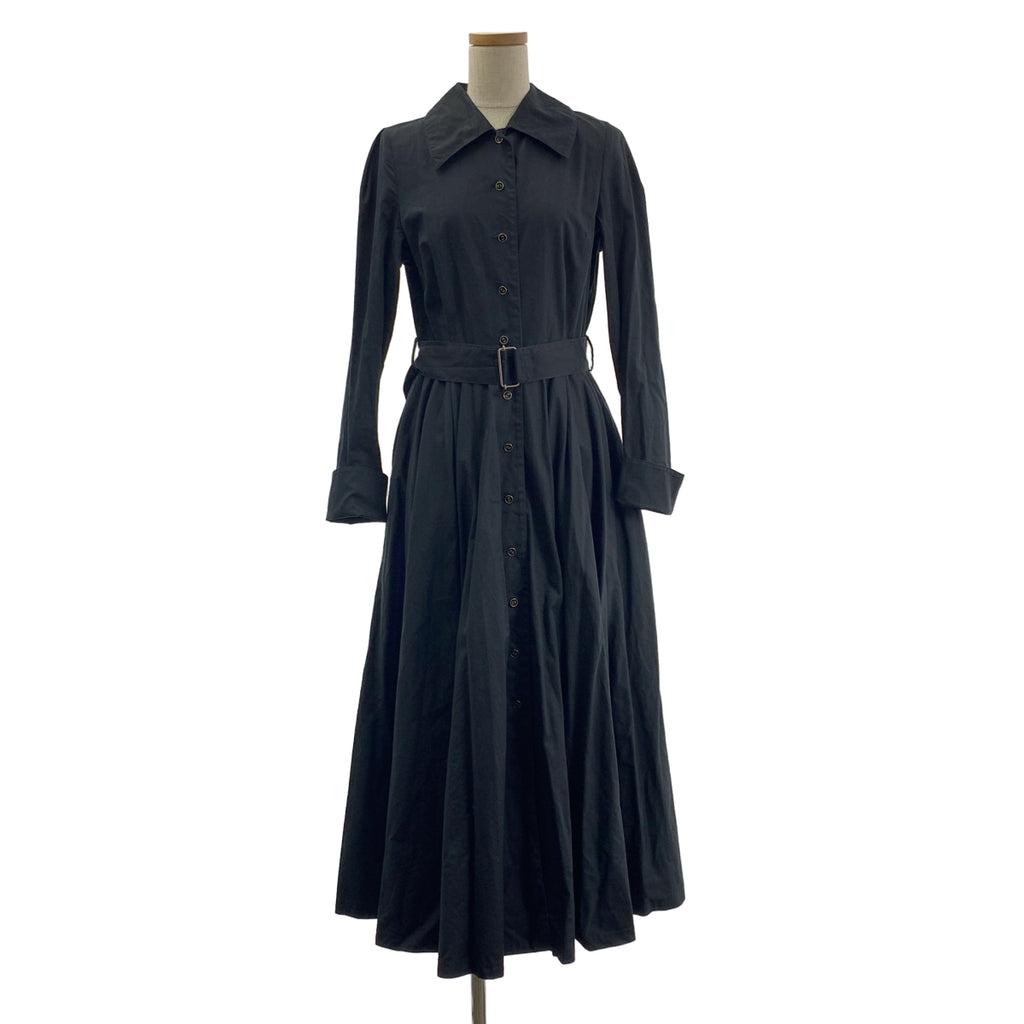 foufou | THE DRESS 繫帶襯衫裙 | 1 號 | 黑色 | 女裝