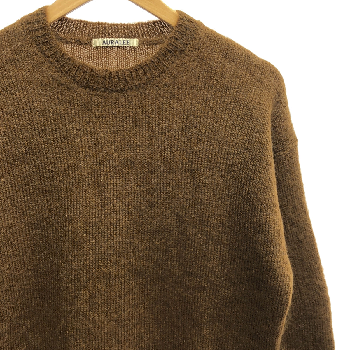 AURALEE / オーラリー | SUPER KID MOHAIR KNIT PULLOVER ウール モヘヤ ニット プルオーバー | 0 | レディース