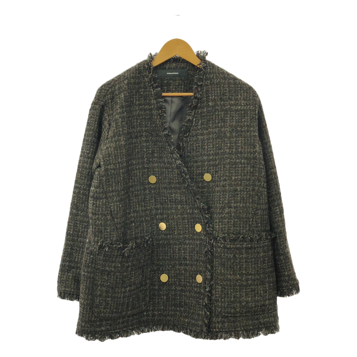 【美品】  JOURNAL STANDARD / ジャーナルスタンダード | 2023AW | ループツイードイージージャケット | F | ブラウン | レディース