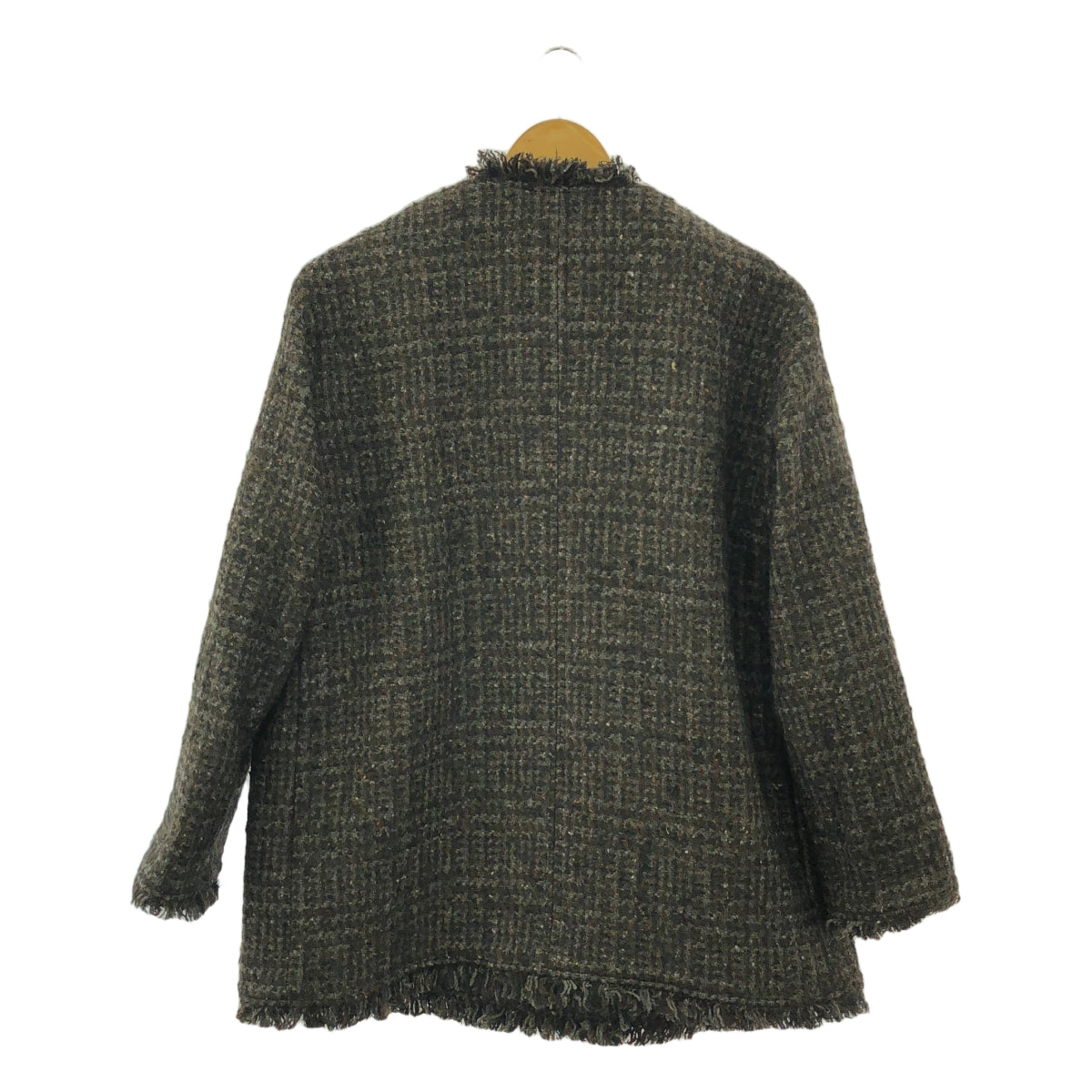 【美品】  JOURNAL STANDARD / ジャーナルスタンダード | 2023AW | ループツイードイージージャケット | F | ブラウン | レディース