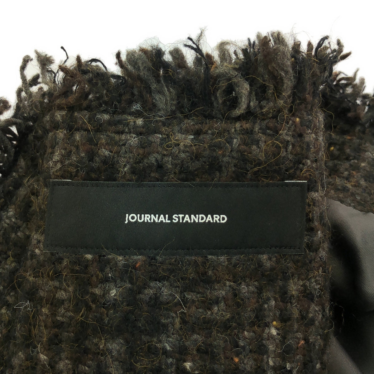 【美品】  JOURNAL STANDARD / ジャーナルスタンダード | 2023AW | ループツイードイージージャケット | F | ブラウン | レディース