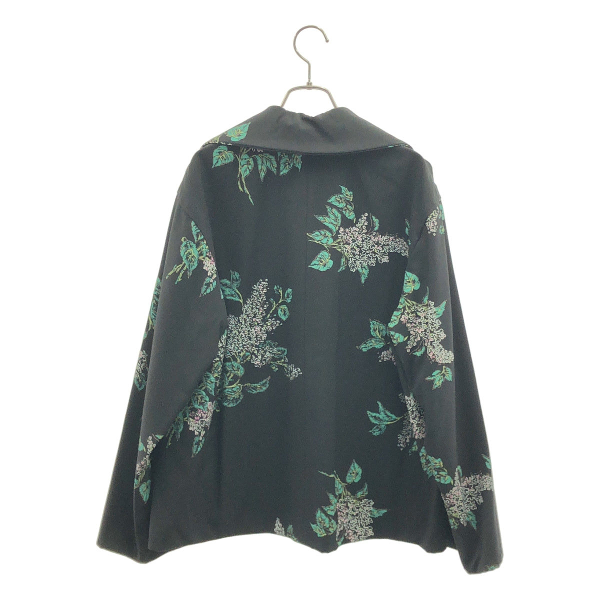 [狀況良好] 經編 COMME des GARÇONS |公元 1996 年 |羊毛花卉印花精裁外套| SHOPBOP黑色|女性的