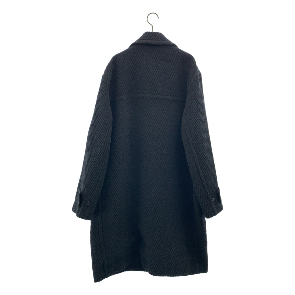 marka / マーカ | 2025AW | シェトランドウールオーガニックコットン ビッグ へリンボン ダッフルコート | 2 | メンズ