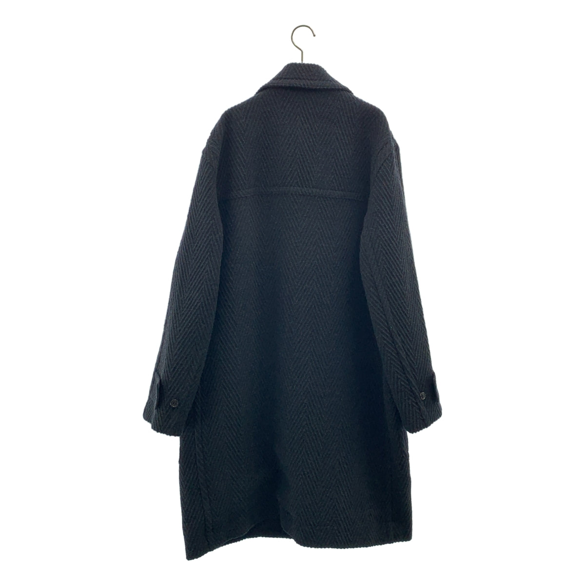 marka / 마카 | 2025AW | 셰틀랜드 울 유기농 코튼 빅 헤링본 더플 코트 |