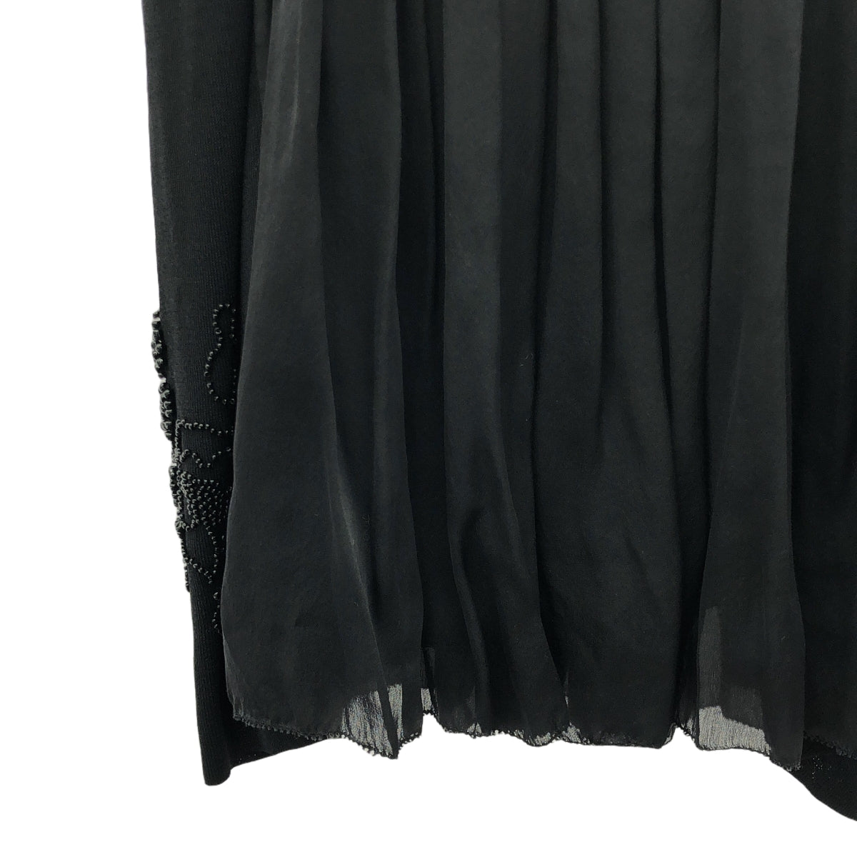 ANTEPRIMA |側針織串珠裙 | 38 |黑色 |女性的