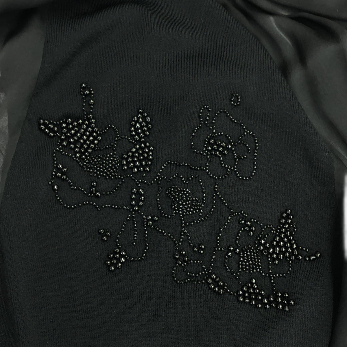 ANTEPRIMA / アンテプリマ | サイド ニット ビーズ刺しゅう スカート | 38 | ブラック | レディース