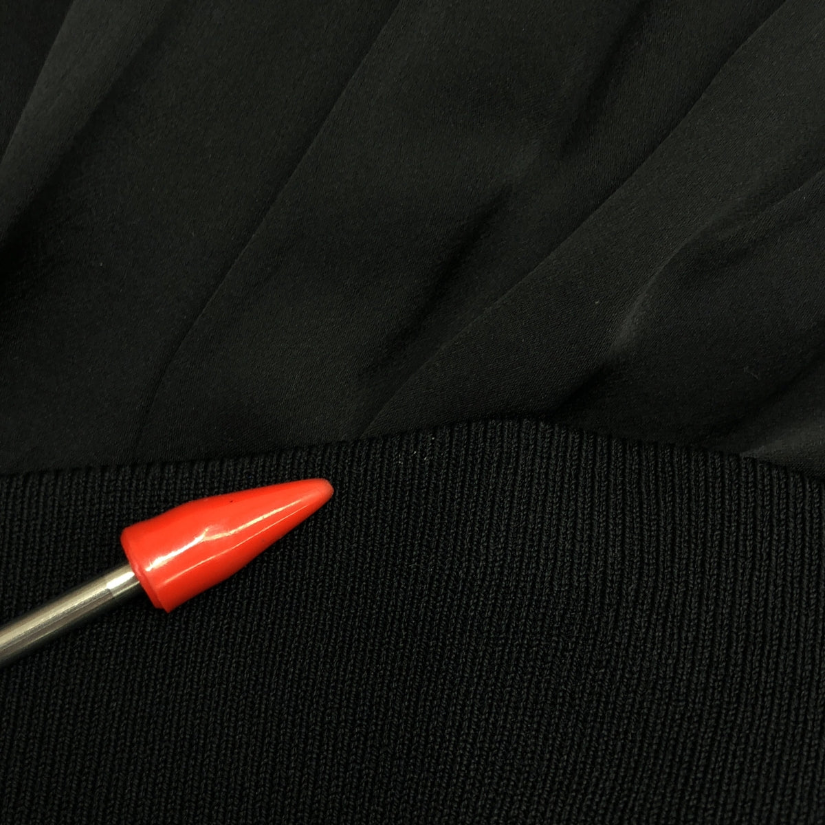 ANTEPRIMA / アンテプリマ | サイド ニット ビーズ刺しゅう スカート | 38 | ブラック | レディース