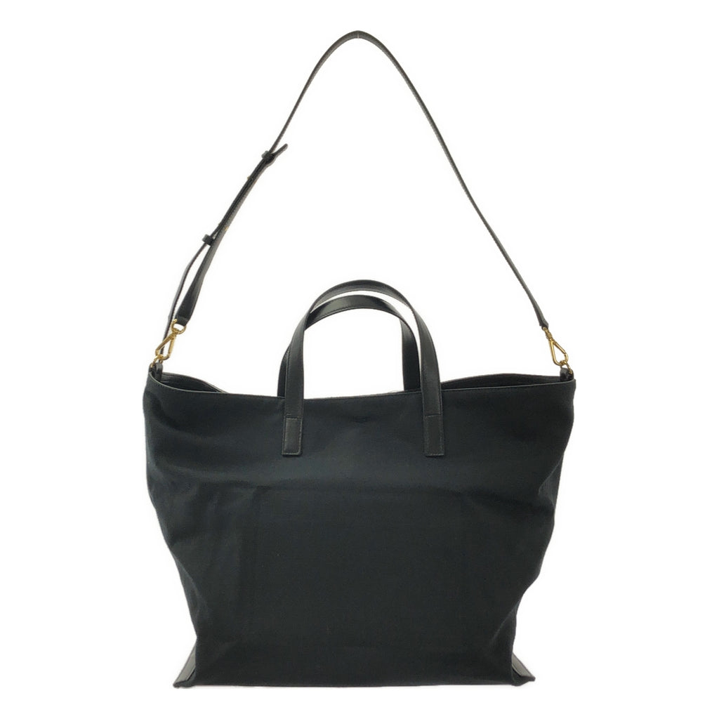 JIL SANDER / 질산더 | WONDER SQUARE MEDIUM 캔버스 가죽 2way 숄더백 | 2023AW |