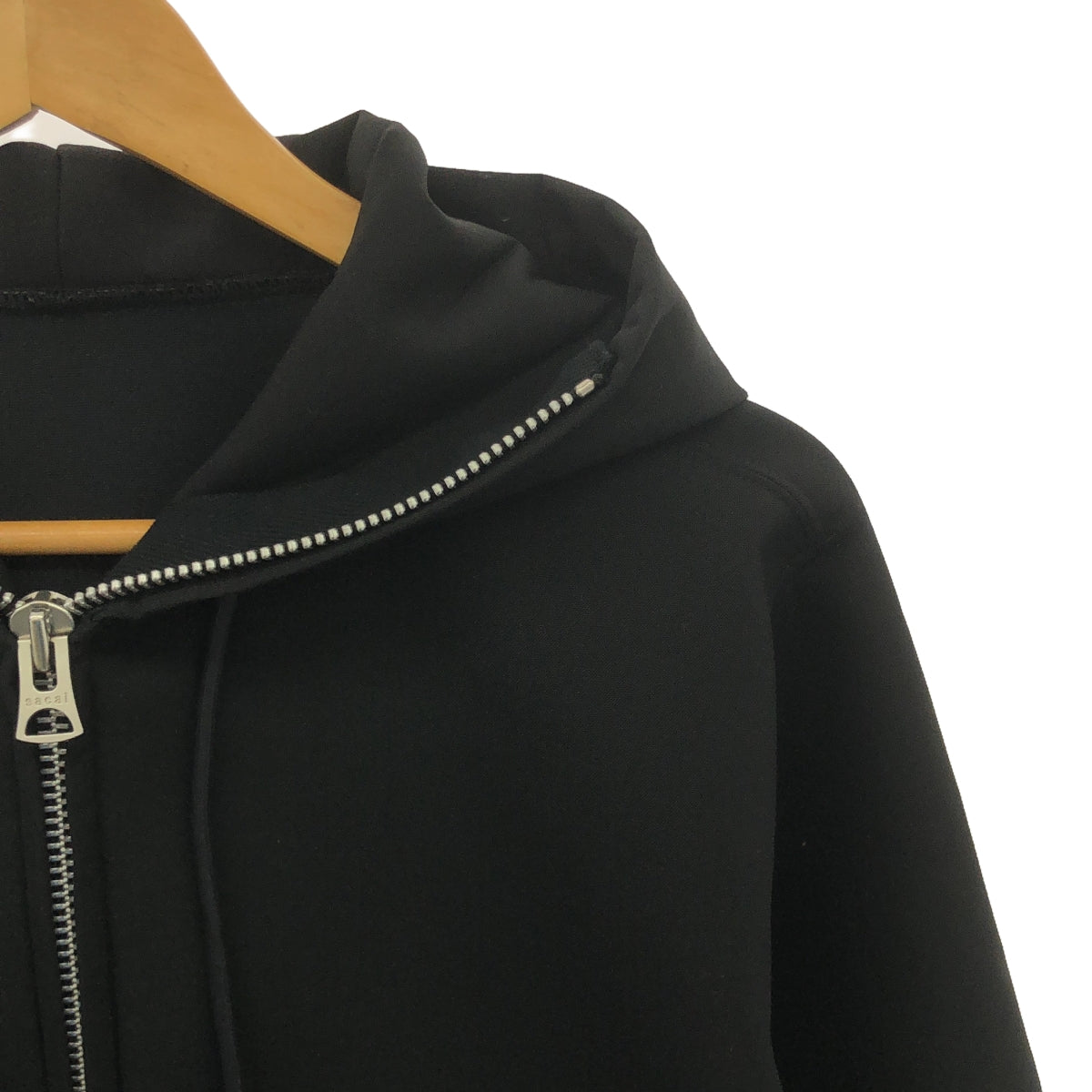 【美品】  sacai / サカイ | 2024SS | Suiting BONDING Hoodie ジップアップフーディー パーカー | 1 | ブラック | メンズ