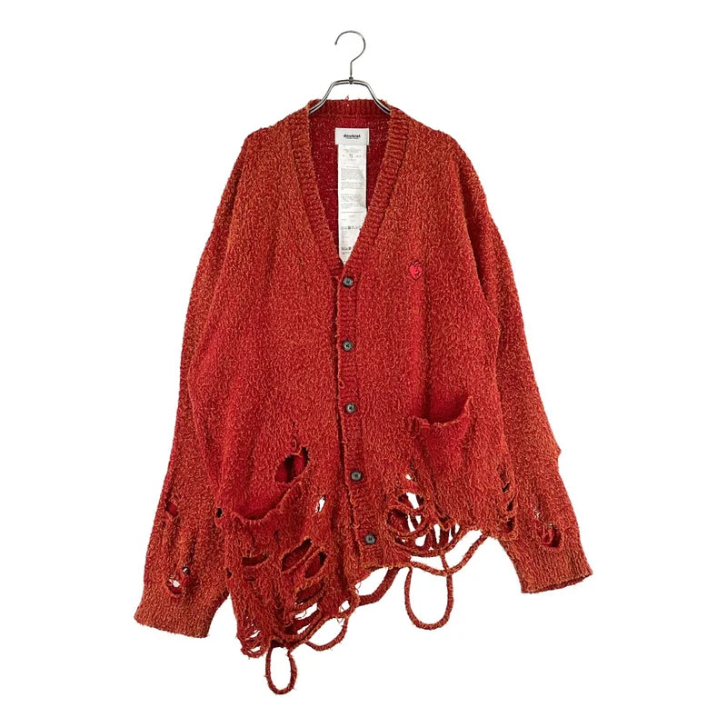 doublet / ダブレット | 2024AW | ZOMBIE SILHOUETTE KNIT CARDIGAN ダメージ加工 カーディガン | M | メンズ