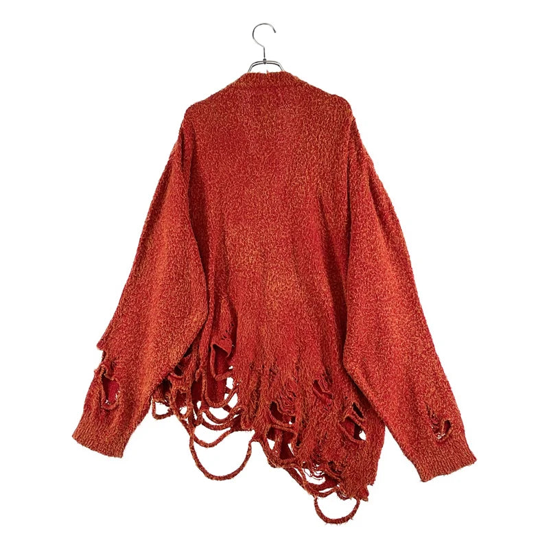 doublet / ダブレット | 2024AW | ZOMBIE SILHOUETTE KNIT CARDIGAN ダメージ加工 カーディガン | M | メンズ