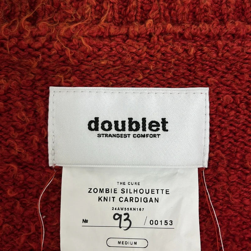 doublet / ダブレット | 2024AW | ZOMBIE SILHOUETTE KNIT CARDIGAN ダメージ加工 カーディガン | M | メンズ