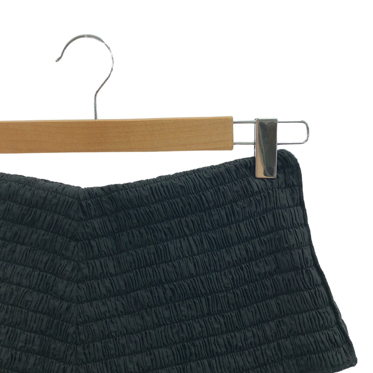 IRENE / アイレネ | Tafta Shirring Skirt タフタ ロングスカート | 36 | ブラック | レディース