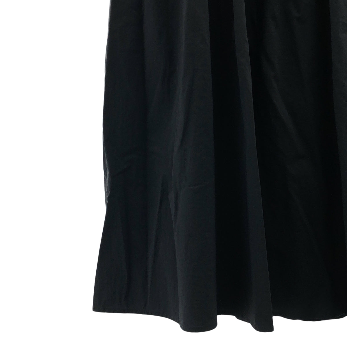 IRENE / アイレネ | Tafta Shirring Skirt タフタ ロングスカート | 36 | ブラック | レディース