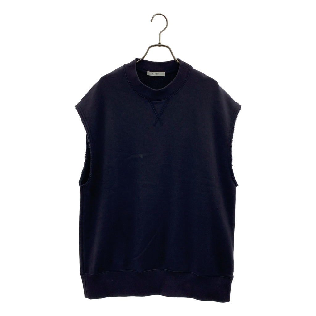 CINOH / Chino | 超大Logo側邊拉鍊無袖衛衣背心 |