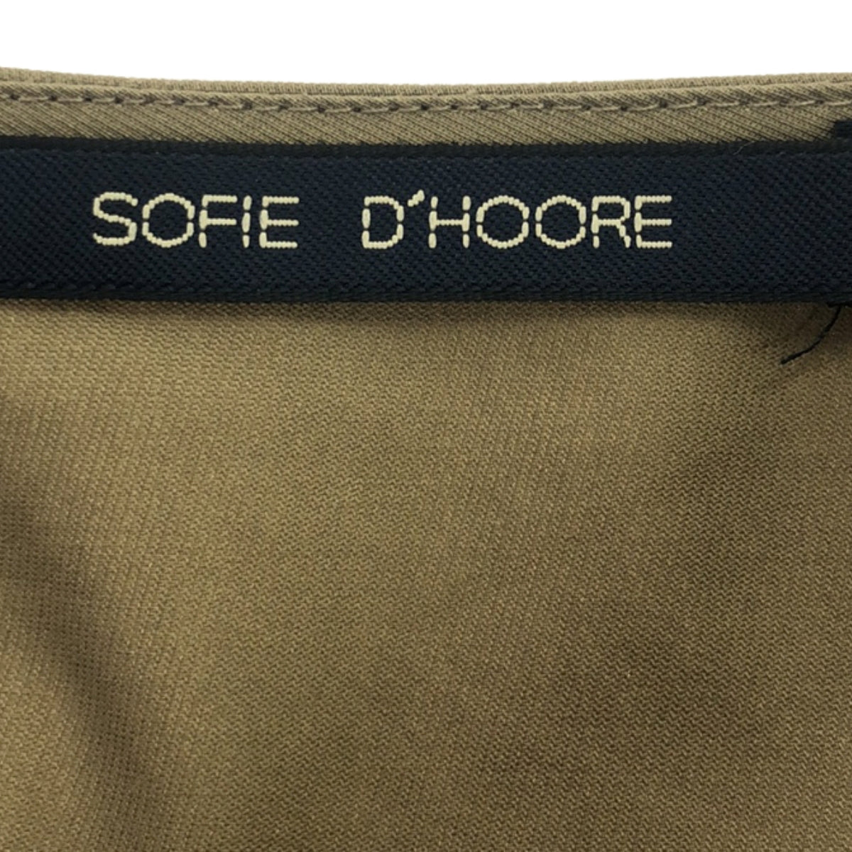 SOFIE D'HOORE / ソフィードール | コットン バックポケット タイトスカート | 34 | ブラウン | レディース