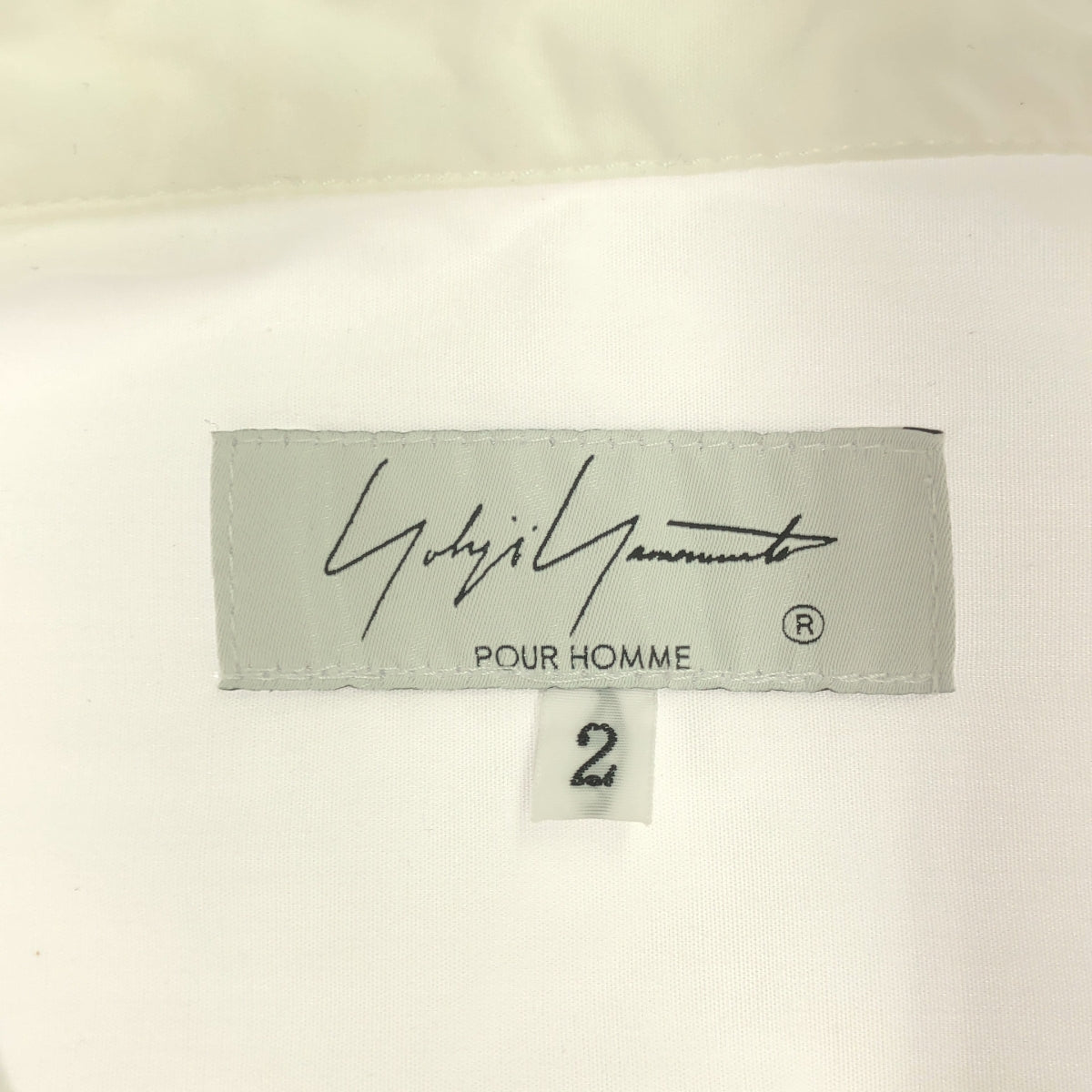 YOHJI YAMAMOTO POUR HOMME / 요우지야마모토풀 옴므 | 2021SS | 코튼 더블 포켓 사이드 슬릿 롱 셔츠 | 3 | 화이트 | 남성