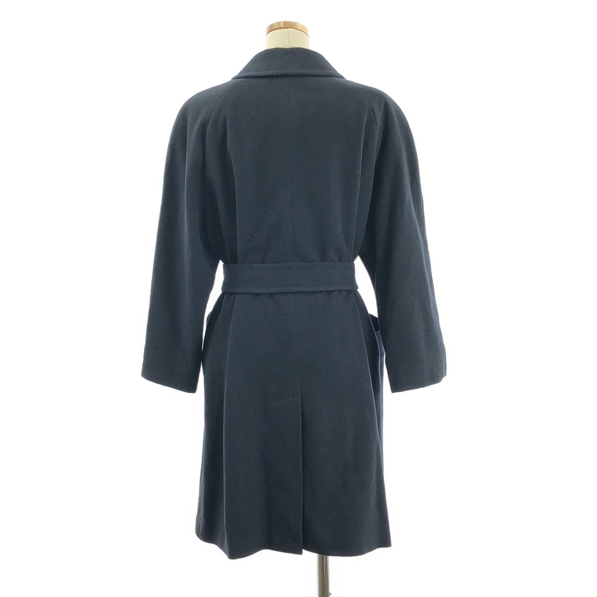 AQUASCUTUM | 羊毛立領插肩袖大衣 | 海軍藍 | 女款