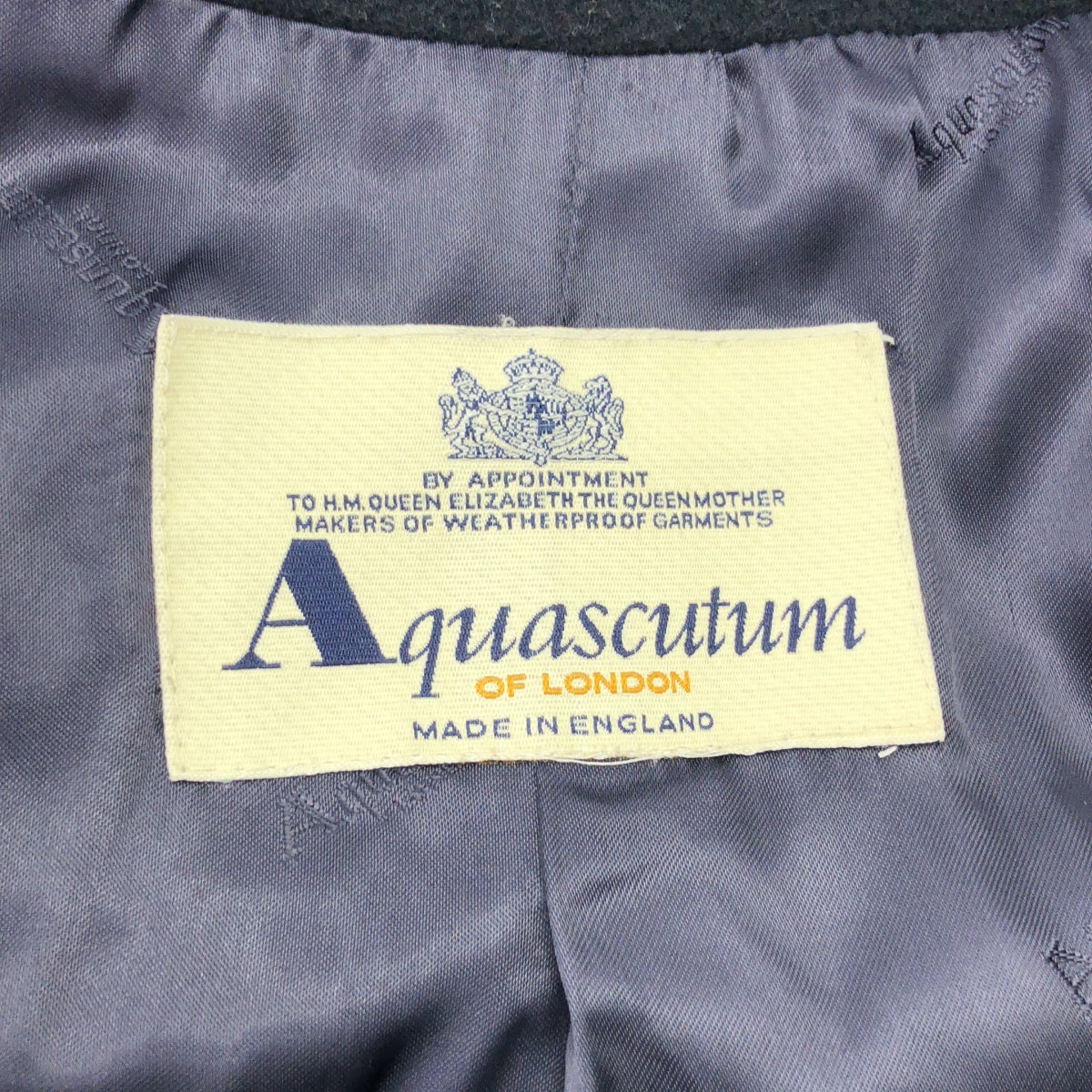 AQUASCUTUM | 羊毛立領插肩袖大衣 | 海軍藍 | 女款