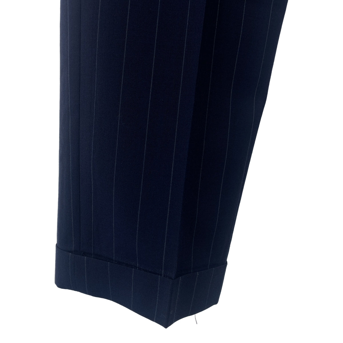 UNITED ARROWS | 生活中的一天 / 條紋馬海毛混紡羊毛西裝套裝 / 3B 訂製夾克 / 休閒褲和長褲 | 尺寸 44 | 海軍藍 | 男款