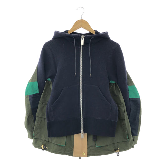 sacai / サカイ | Sponge Sweat Ma-1 Hoodie フーデッドパーカ | 1 | レディース