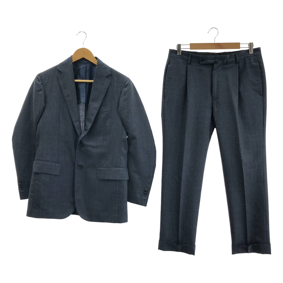 Stile Latino / スティレラティーノ | セットアップ スーツ / AULE03R2 ウール モヘア 3B テーラードジャケット / タック スラックス パンツ | 46 | メンズ