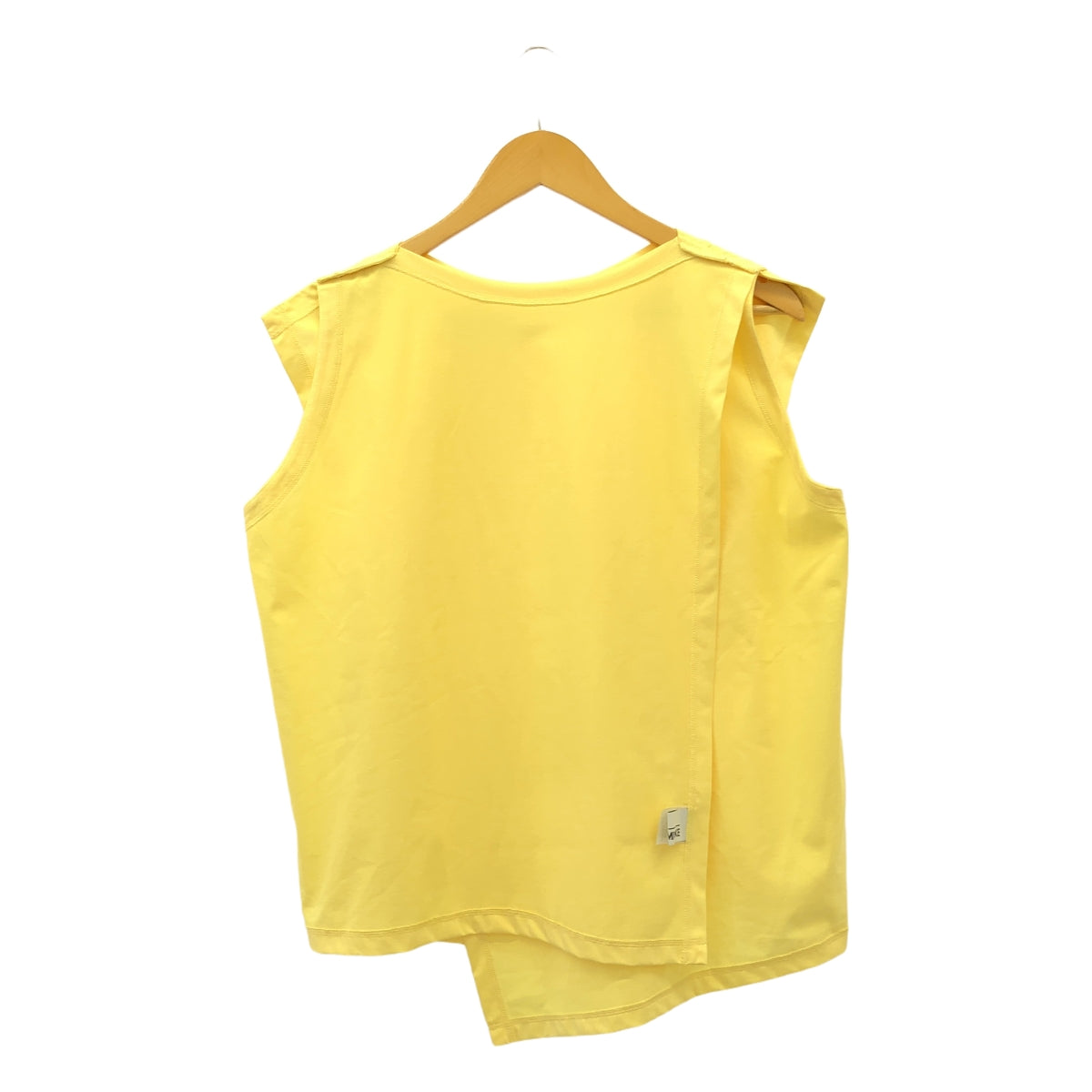 【美品】  132 5. ISSEY MIYAKE / 1325.イッセイミヤケ | 2024AW | CROSS CUT JERSEY クロスカットジャージー ノースリーブ カットソー | 3 | イエロー | レディース