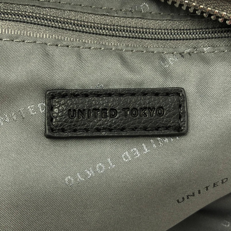 UNITED TOKYO / ユナイテッドトウキョウ | レザー ギャザー ショルダーバッグ |