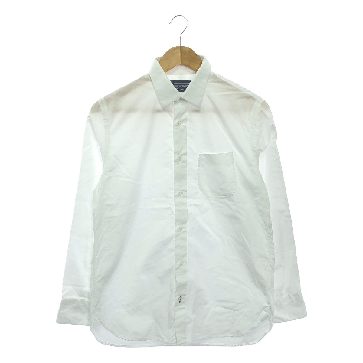 HAND ROOM | Cotton Regular Collar Shirt | S | White | Men's