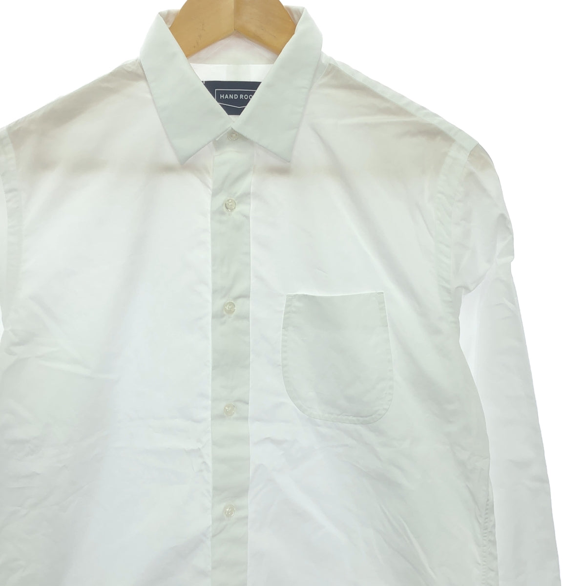 HAND ROOM | Cotton Regular Collar Shirt | S | White | Men's