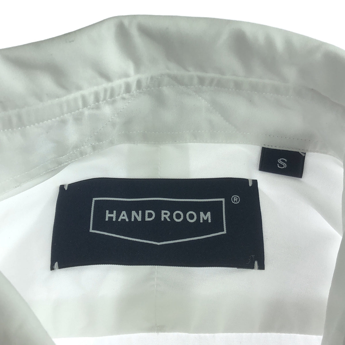 HAND ROOM | Cotton Regular Collar Shirt | S | White | Men's