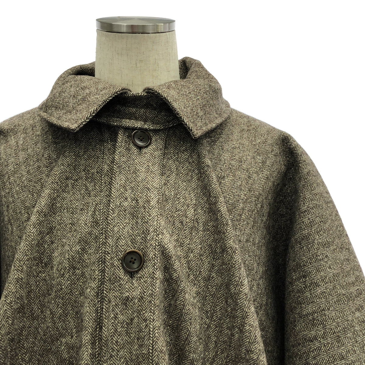 ANATOMICA | Herringbone Over Poncho Coat Cape | TU | Men's